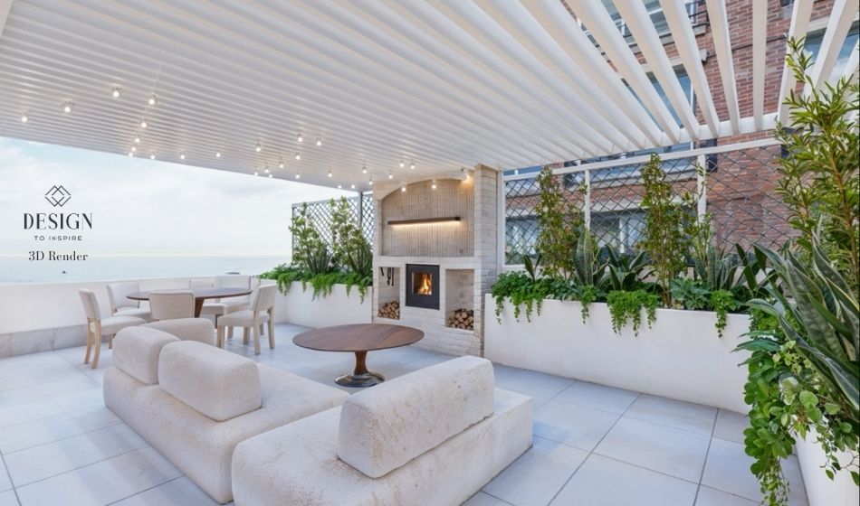 image of outdoor entertaining area to show space design Sydney
