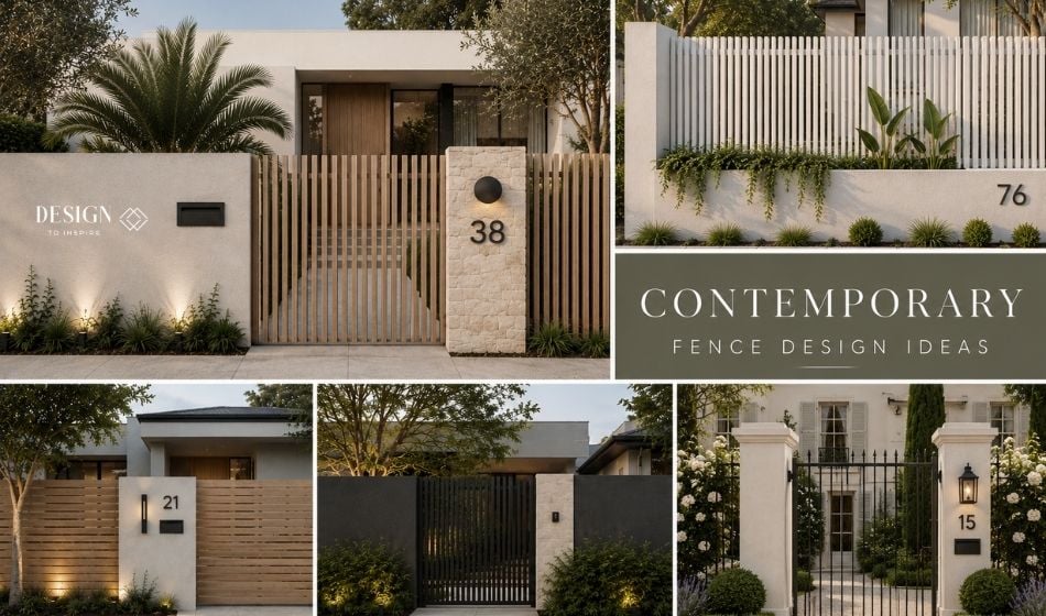 examples of contemporary fence design ideas
