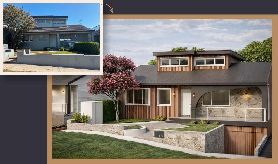 image of before and after exterior home renovation ideas