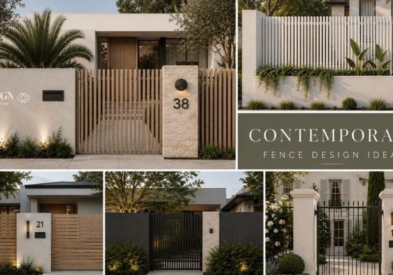 examples of contemporary fence design ideas